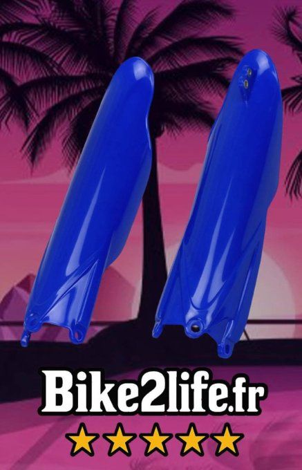 bas de fourche - protection - fourche - yz -2023 - 2024 -2025 -2 026  - yamaha - bleu- bike2life -
