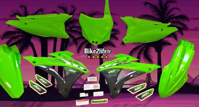 kit - carénage - déco - kawasaki - kx85 -kx - 85L - 100 - 2020 - style origine - bike - life -