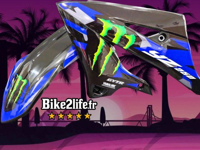 kit deco - autocollants - monster - yz 250 - yz250 - origine style - bike life - bike2life - yamaha 