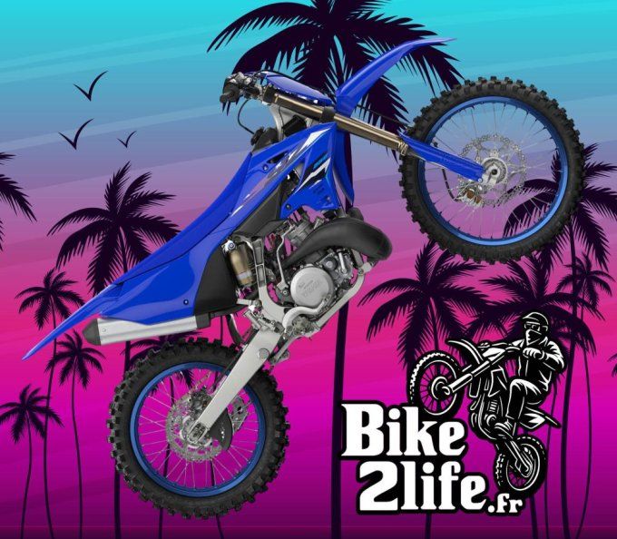 kit deco - kit plastique - style 2026 origine - yz250 - 250 - yz - yamaha - noir - 2023 - 2024 - 202