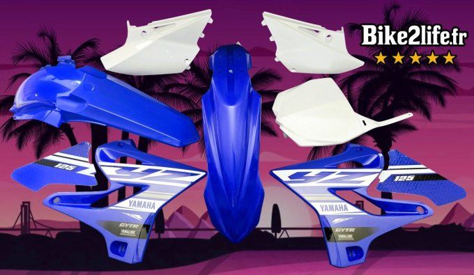 kit deco - kit plastiques -yz125 -yz - 125 - 2019 - style - origine - yamaha -bike2life - bklf -