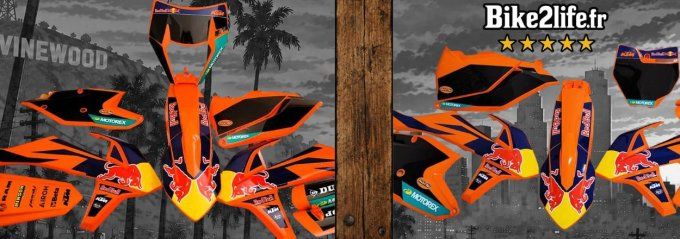 kit - deco - plastiques - redbull - ktm - sxf - exc - sx - excf - 2017 - 2018 - 2016 -  -