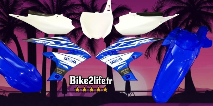 Kit Plastiques + Déco ORIGINE STYLE 19 - YAMAHA YZF 250 2019 > 2023 ou 450 -2018 > 2022 - - Copie