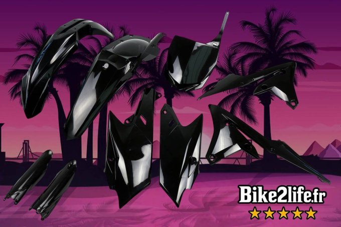 Kit Plastiques -noir - YAMAHA - YZF 250 (2014-2018) - YZF 450 (2014-2017) -