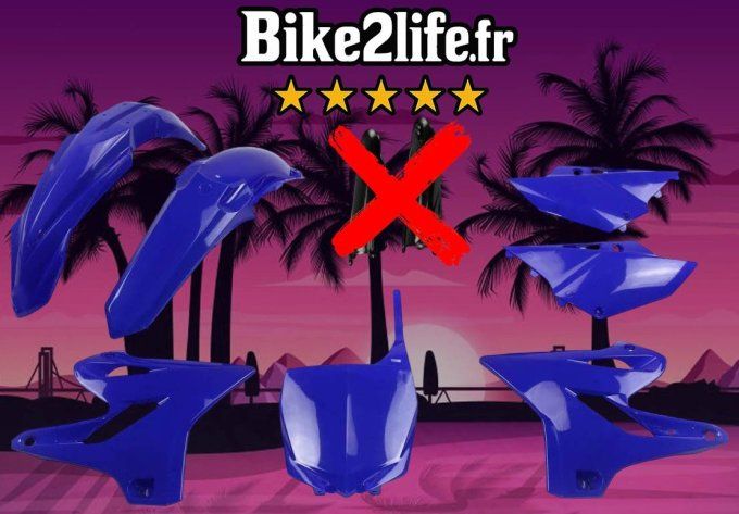 kit plastiques ,, yz 125 , yz 250 , yz125, yamaha , BLEU - 2021 - 2020 - 2019 - 2018 - 2017 - 2016 -